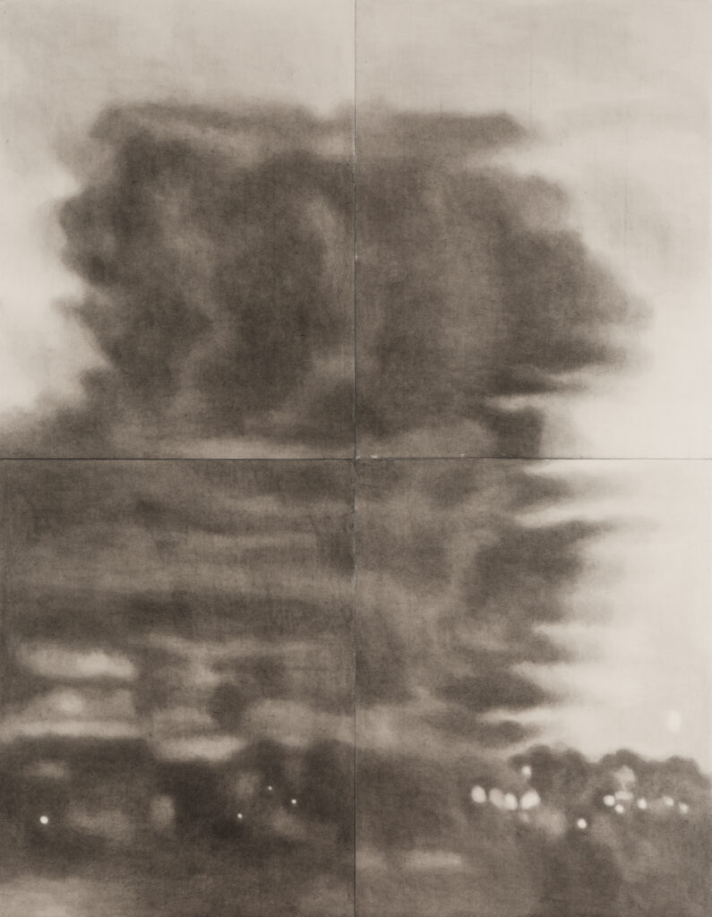 나 6,7,8,9, 한지에 먹, 233.6x194cm