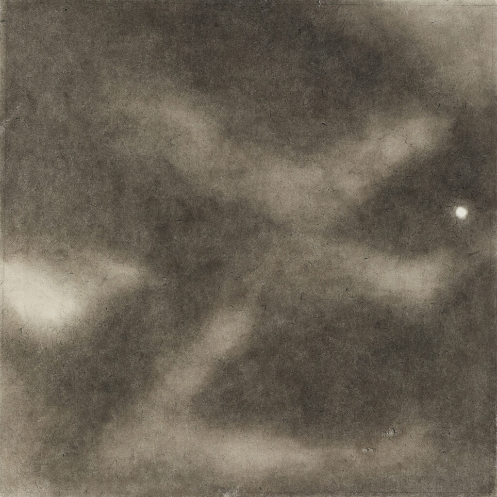 나(1), 한지에 먹, 60.6x60.6cm, 2022