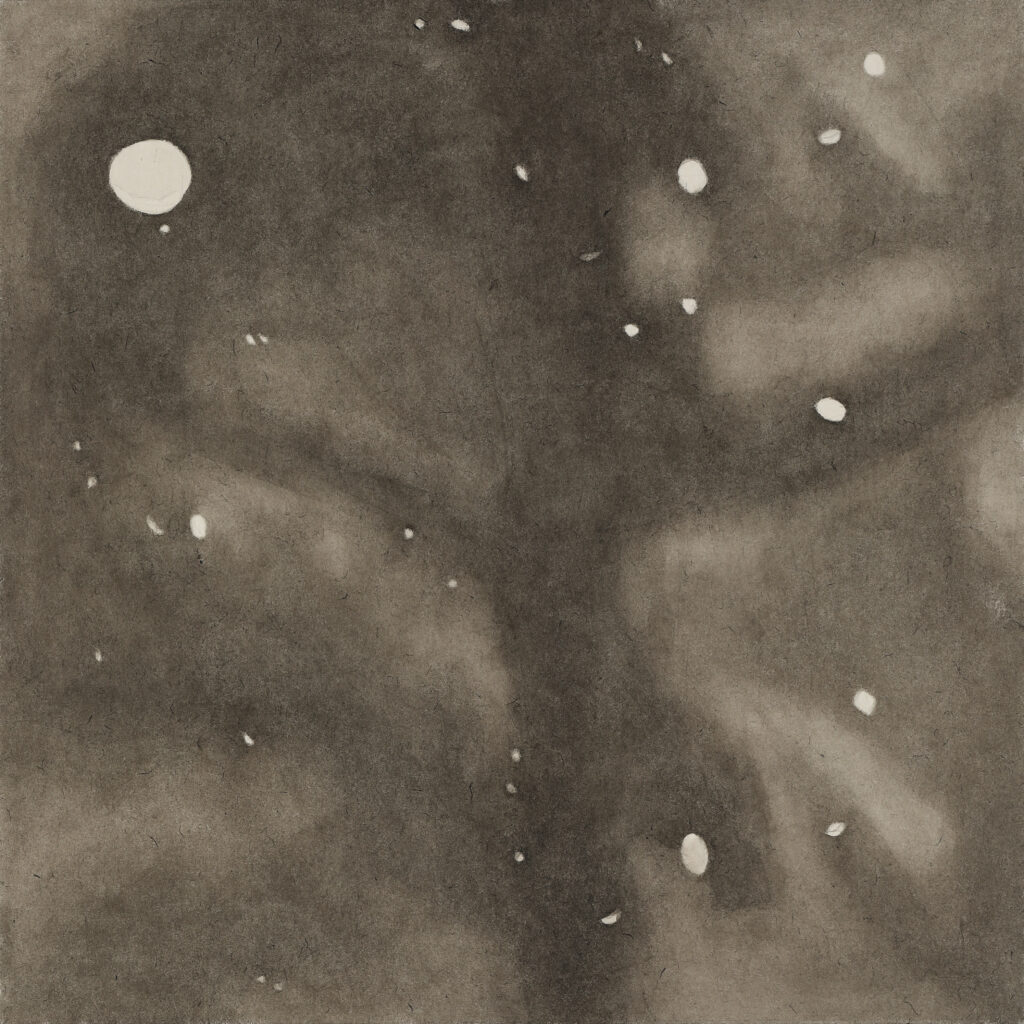 나(2), 한지에 먹, 60.6x60.6cm, 2022