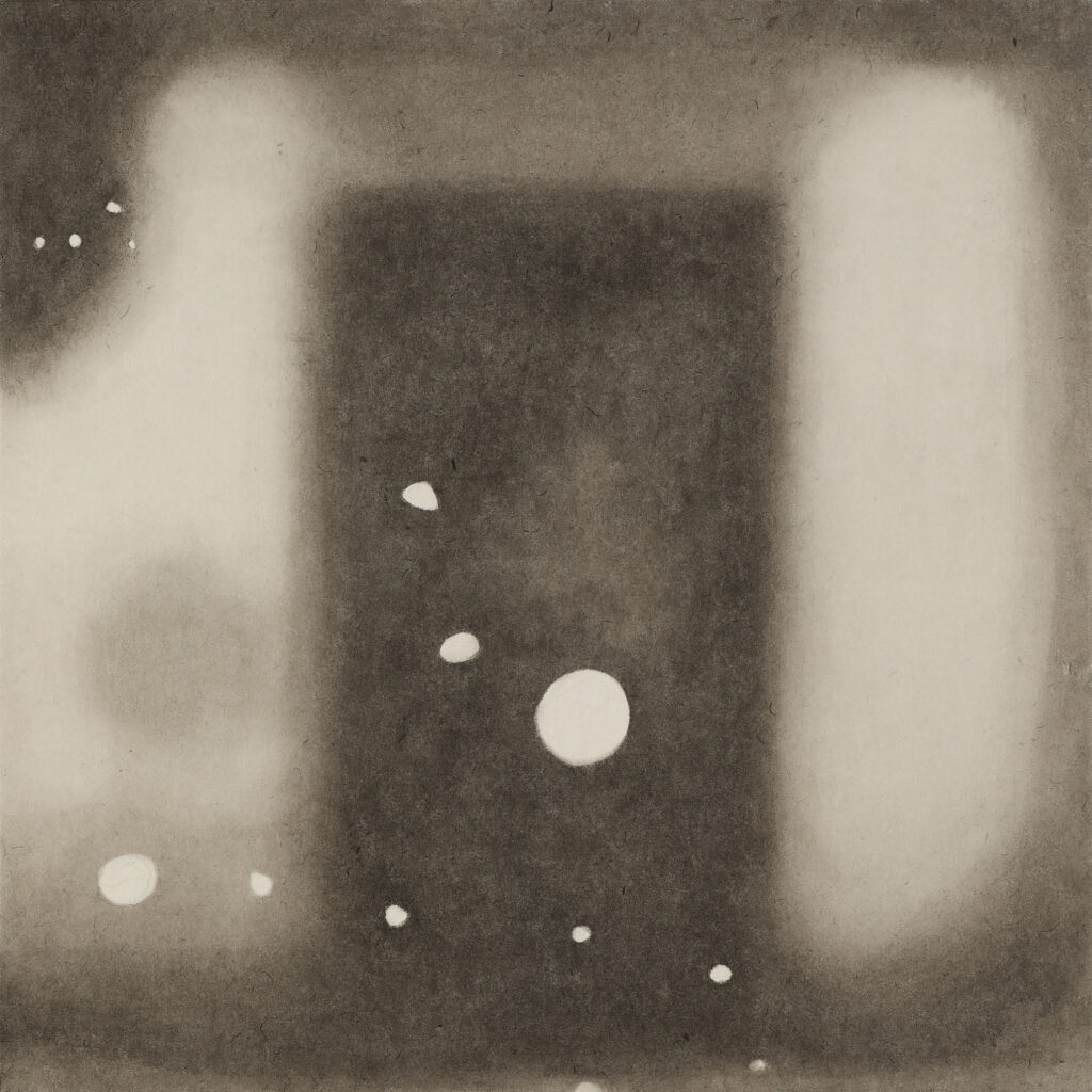 나(3), 한지에 먹, 60.6x60.6cm, 2022