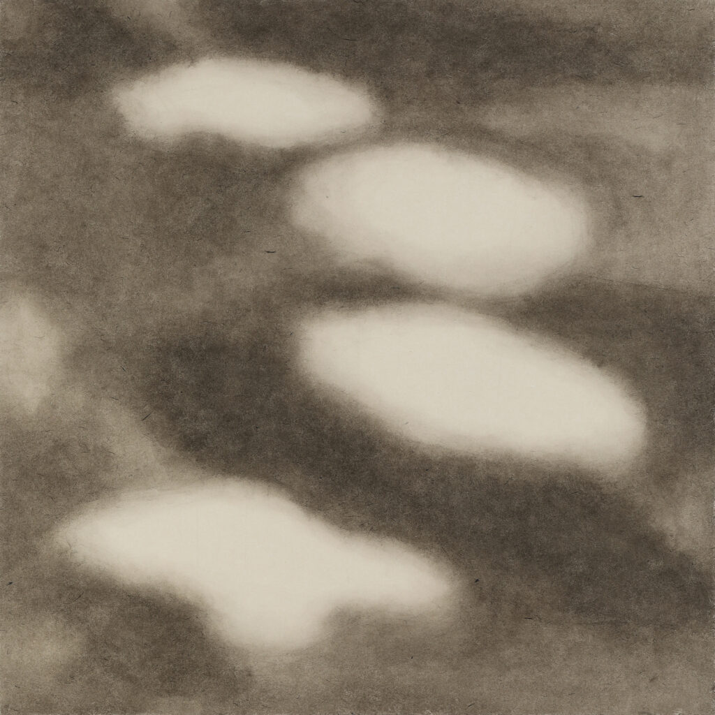 나(5), 한지에 먹, 60.6x60.6cm, 2022