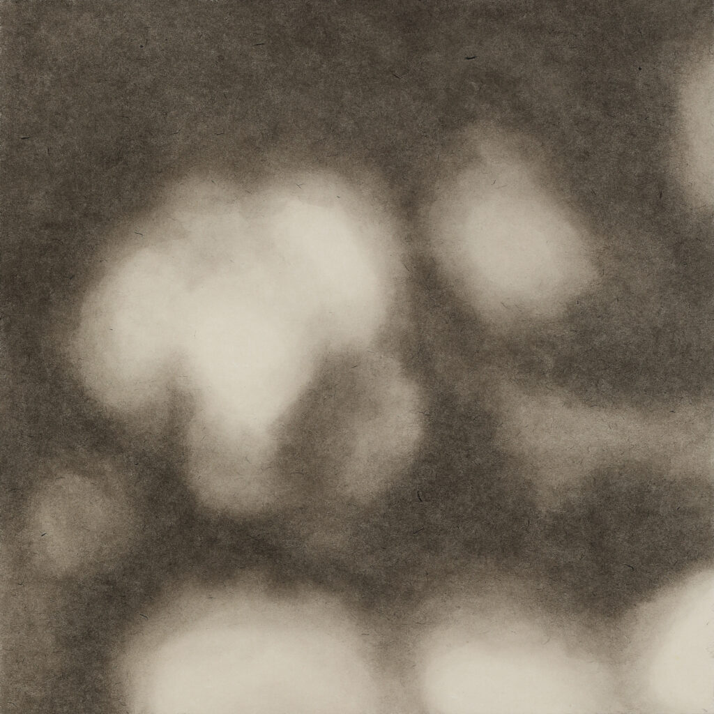 나(6), 한지에 먹, 60.6x60.6cm, 2022