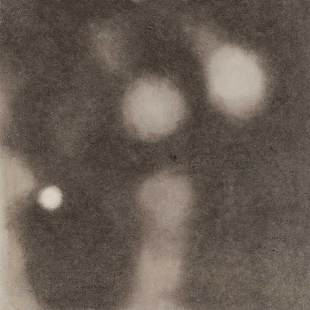 나(7), 한지에 먹, 60.6x60.6cm, 2022