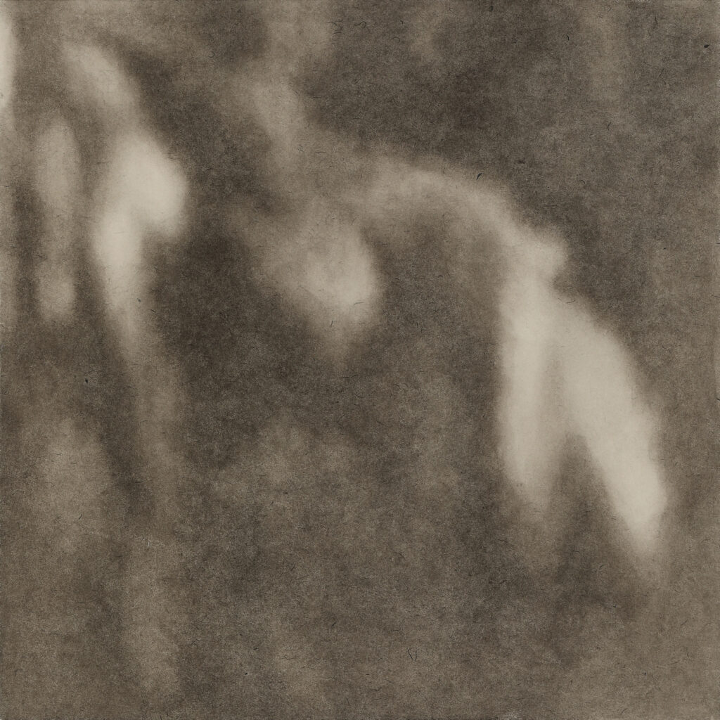 나(8), 한지에 먹, 60.6x60.6cm, 2022