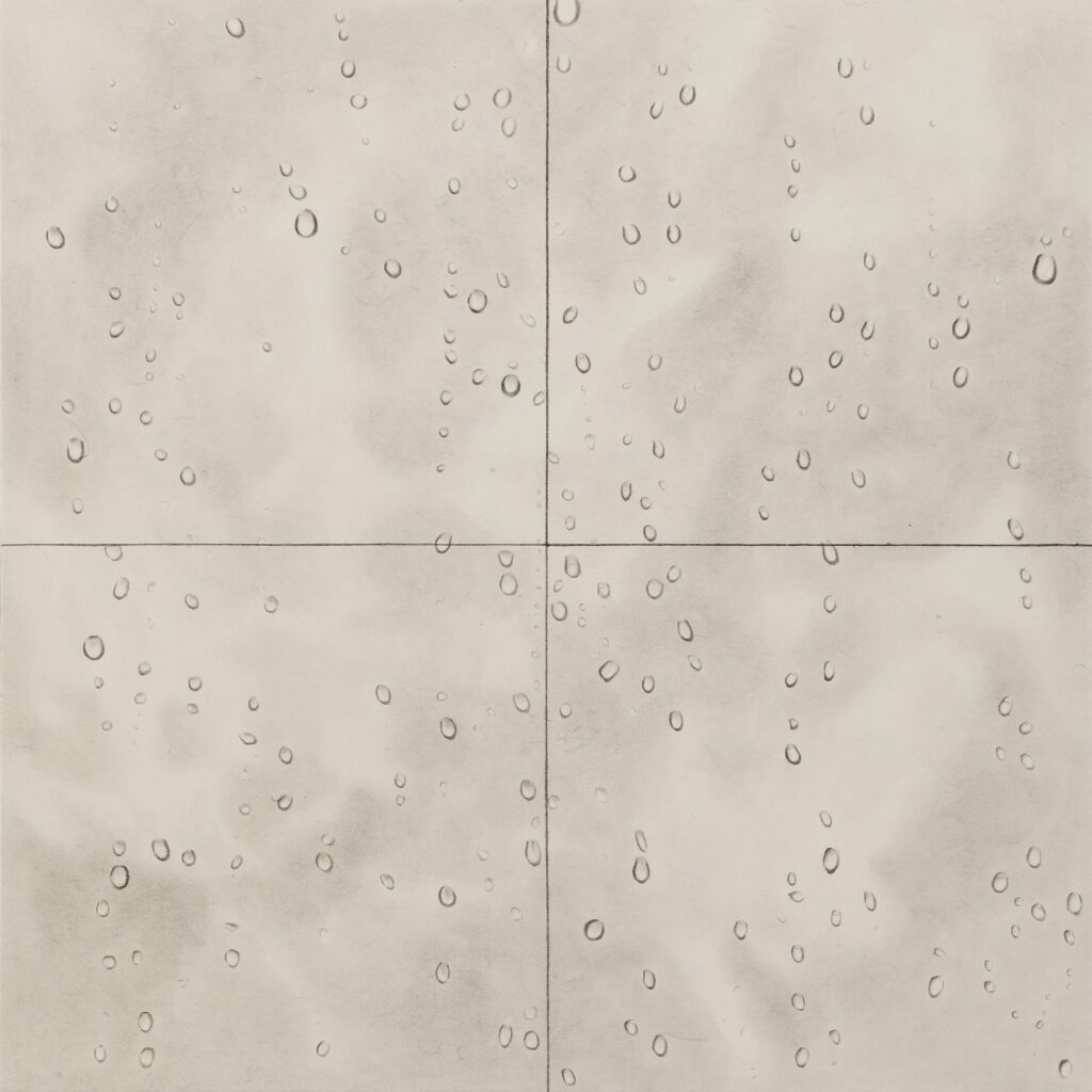 작은집-창문1, 한지에 먹, 60.6x60.6cm, 2023